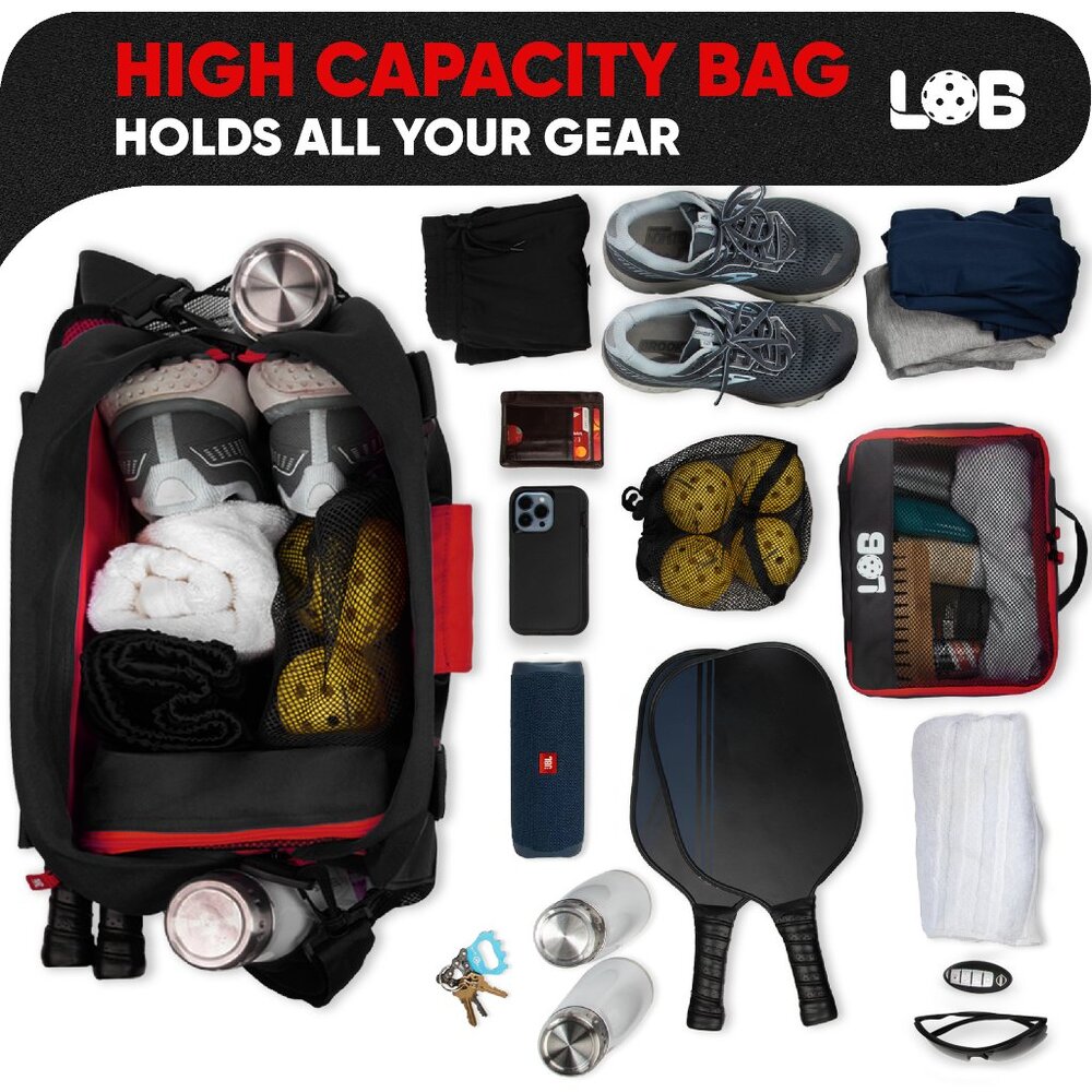 LOB Pickleball Bag - Lightweight Tote Carry Bag for men and women, Fits 2 Paddle - Picture 5 of 16